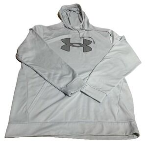 Under Armour Hoodie Men's XXLT  Heather Gray  Loose Logo Pullover‎